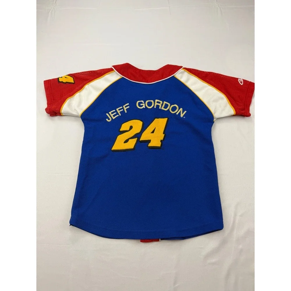 Competitors View NASCAR Jersey Kid Size S 8/10 Blue Jeff Gordon 24 DuPont Racing - Picture 10 of 10